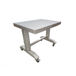 Adjustable electric stainless steel table